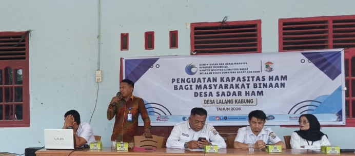 Penggerak HAM Perkuat Kesadaran Hak Asasi Masyarakat Desa Lalang Kabung