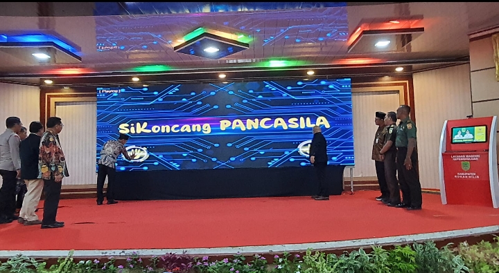 Bupati Afrizal Sintong Launching Aplikasi Si Koncang Pancasila