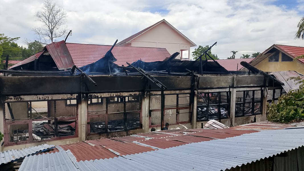 Kebaran Mengejutkan SMK 5 Kerinci, Dua Ruang Hangus Dilalap si Jago Merah