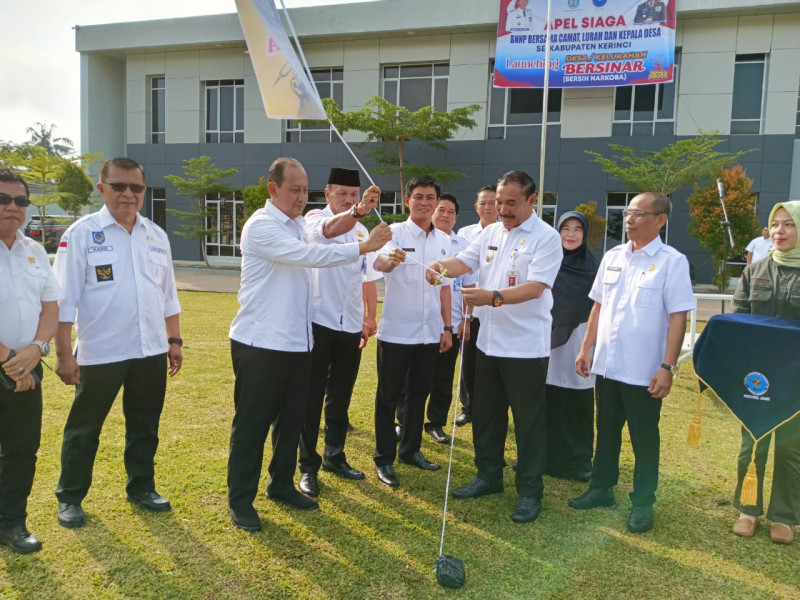 Apel Siaga Bersama BNN Jambi, Pj Bupati Asraf : Inovasi Baru Wujudkan Desa Bersih Dari Narkoba