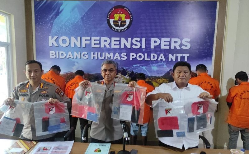 Polda NTT Ringkus Belasan Pelaku Judi Online