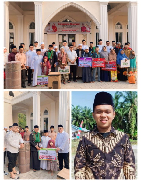 Safari Ramdhan Bupati H. Zukri di Desa Padang Luas, Dewan Terpilih  Sebut Bantuan Yatim Sangat Menyentuh