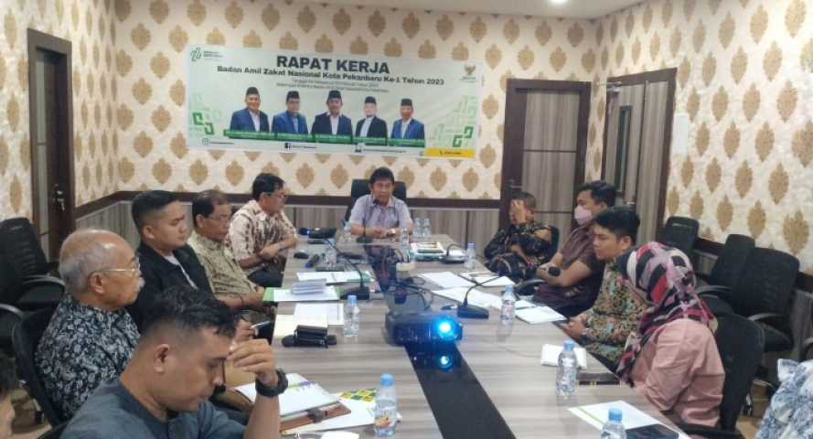 Bahas Rencana Kerja 2023, BAZNas Pekanbaru Gelar Raker