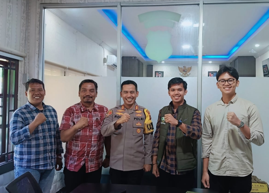 Tingkatkan Kolaborasi Bangun Daerah, Himaja PRI Silaturahmi dengan Kapolres Merangin