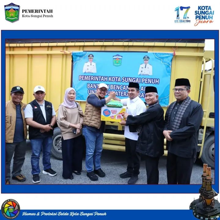 Wali Kota Sungai Penuh Antar Langsung Bantuan Kemanusiaan untuk Solok, Tegaskan Solidaritas Antar Daerah