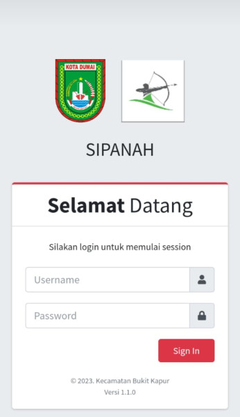 Bantu Masyarakat Soal Kearsipan, Camat Bukit Kapur Launching Aplikasi SiPanah.