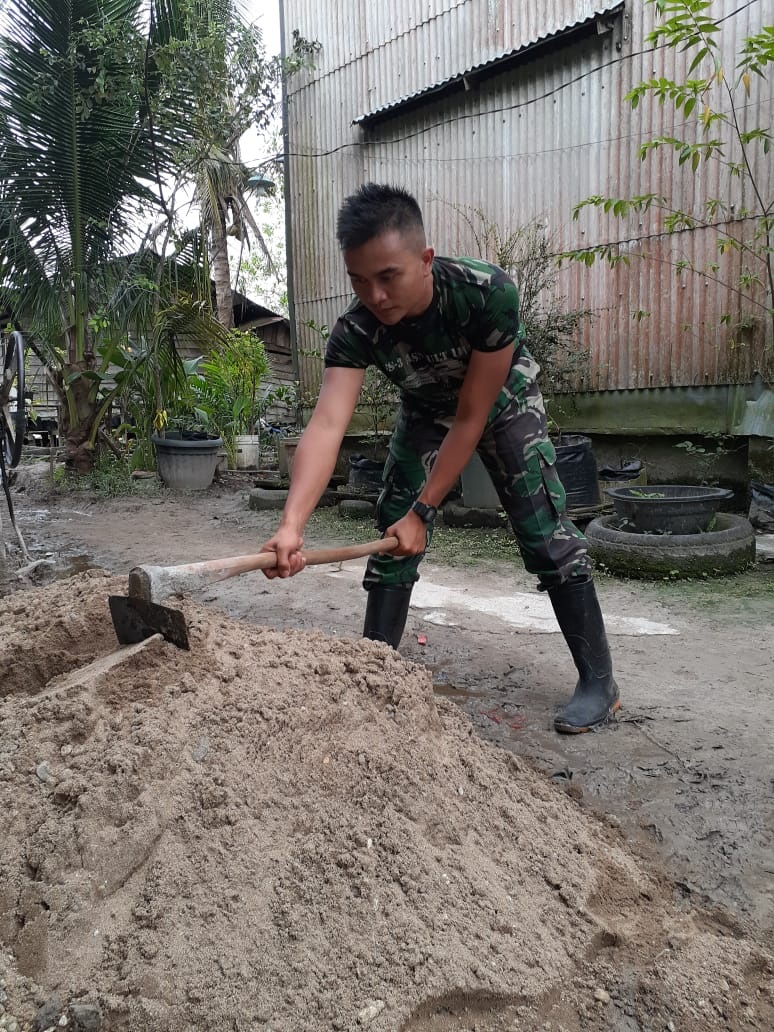 TMMD Teluk Meranti, Tugas Pertama Prajurit Muda