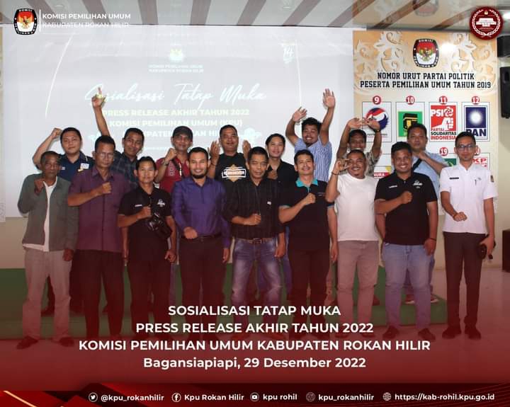 Dongkrak Partisipasi Pemilu 2024,  KPU Rohil Harapkan Peran Media Penting Tranformasi Publik