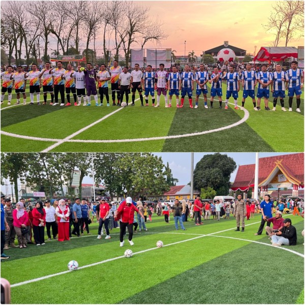 Rumput Baru, Semangat Baru: Warga Pangkalan Kerinci Rayakan Lapangan Mini Soccer