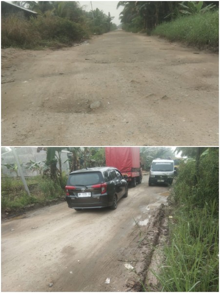 Akses Warga Hancur Lagi! Jalan Datuk Bandar Rusak Usai Jadi Jalur Alternatif Proyek Jalan Nasional